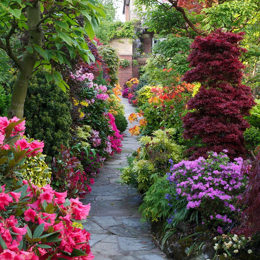 Four Seasons Garden - Os mais belos jardins domésticos do mundo. Lugares mais lindos do mundo. Pe. Belos jardins, Lindos jardins, Plantas Papel de parede de celular HD