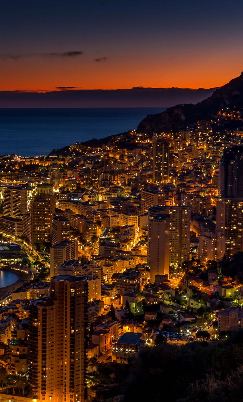 Monaco At Night iPhone 6 plus , City , , and Background HD phone wallpaper