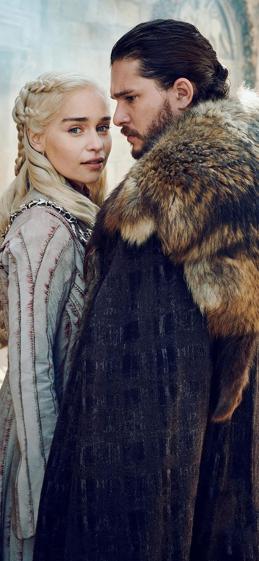 Daenerys Targaryen i Jon Snow iPhone XS, iPhone 10 Tapeta na telefon HD