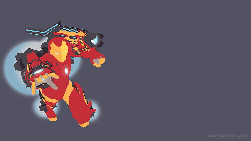 Niezwyciężony Iron Man Mk 51 Vector, Superbohaterowie Tapeta HD