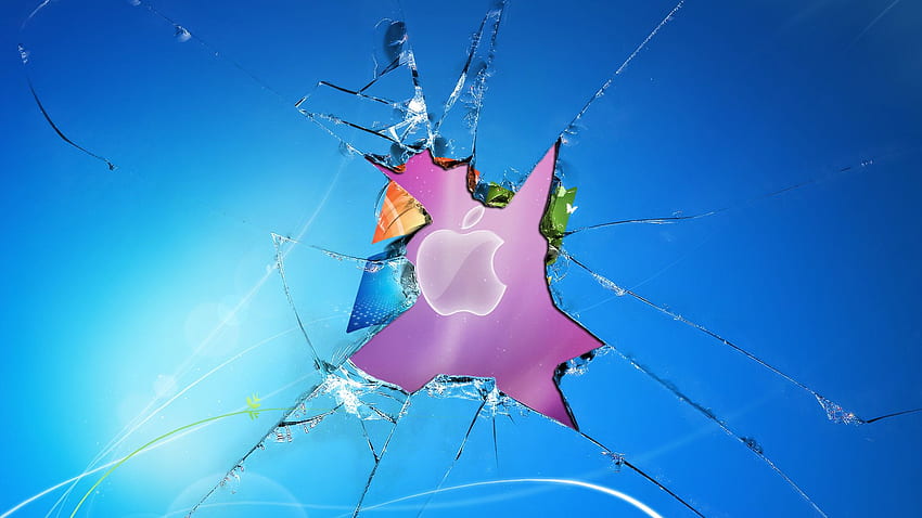 Windows 壊れた Apple 画面 高画質の壁紙