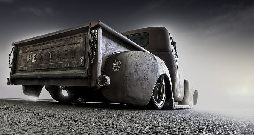 Old Trucks , Black Truck HD wallpaper