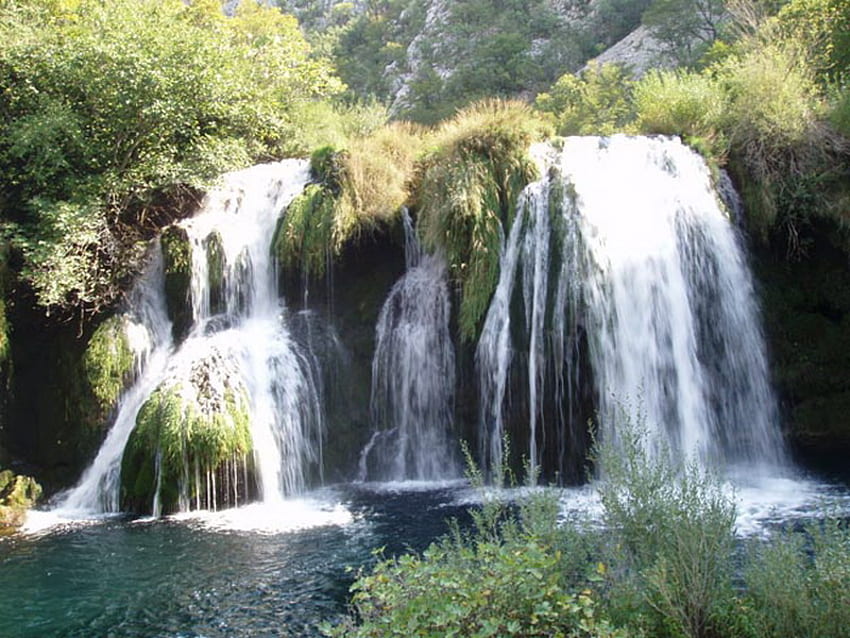 Zrmanja, Croatia, river, zrmanja, waterfalls, beautiful, nature, croatia HD wallpaper