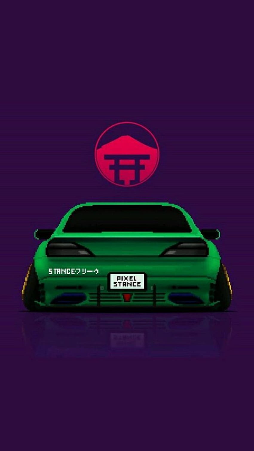 Pixel Car Racer-Haltung HD-Handy-Hintergrundbild