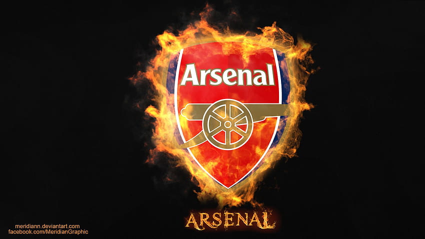 Arsenal Fire Pc , Instagram , Background, Arsenal Logo HD wallpaper