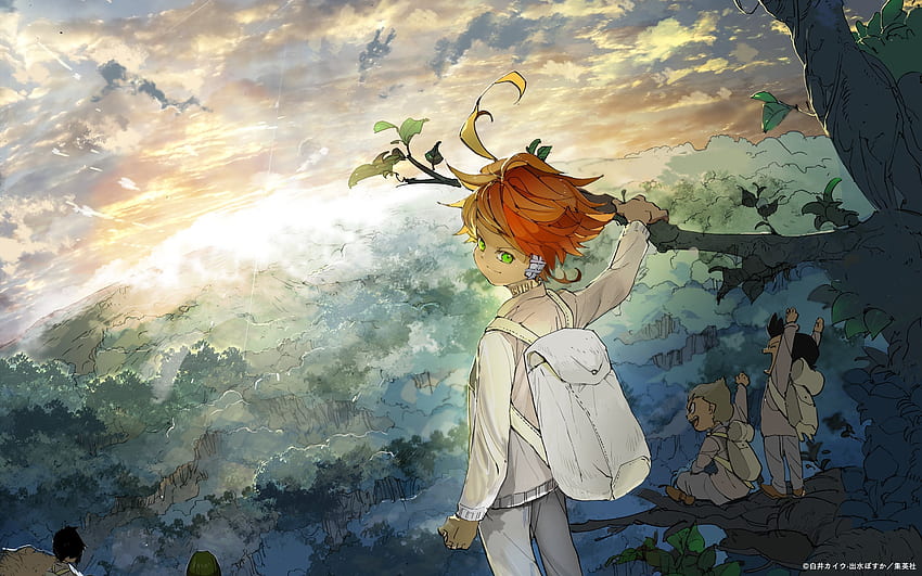 Download The Promised Neverland Anime Characters Wallpaper