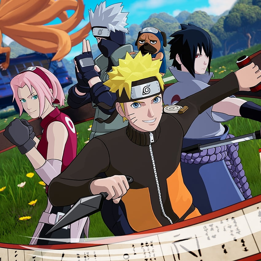 Naruto and Team 7 x Fortnite Resolution , Games , , and Background, Naruto Running HD phone wallpaper