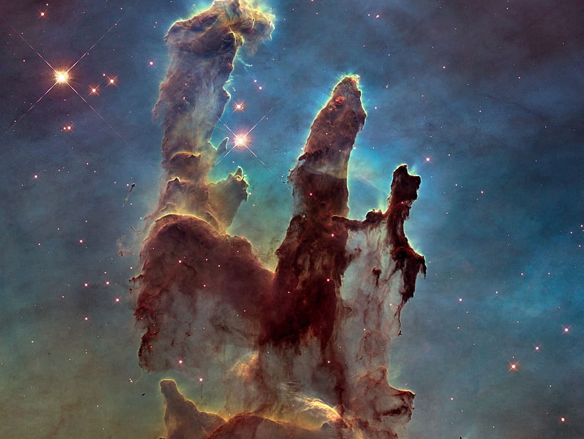 New View Of The Pillars Of Creation, Pillars of Creation Hubble HD wallpaper
