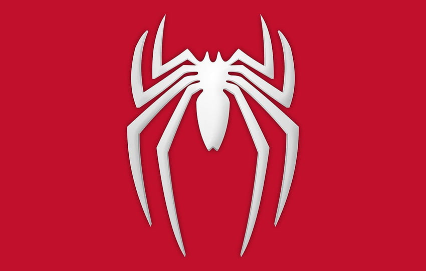 Logo, Jeu, Symbole, Spider Man, PlayStation 4, PS4 Pour , Section минимализм Fond d'écran HD