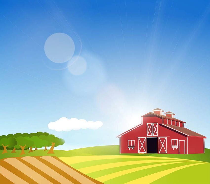 Clipart de fond de ferme 2 Clipart Station, jolis paysages de ferme Fond d'écran HD
