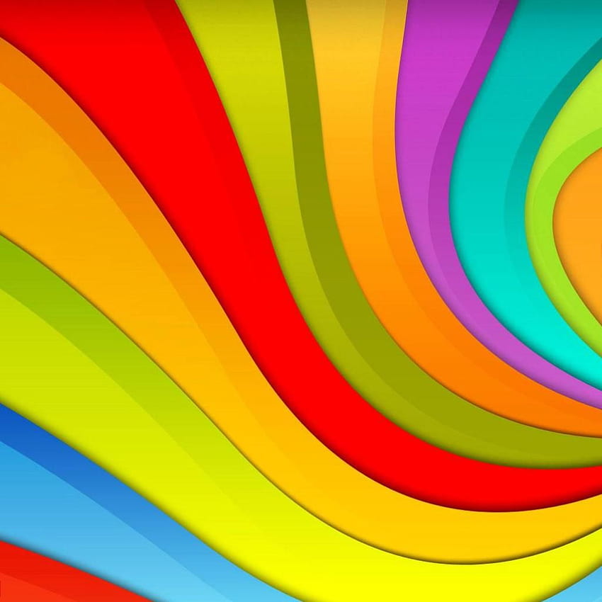 Rainbow Swirls iPad HD phone wallpaper