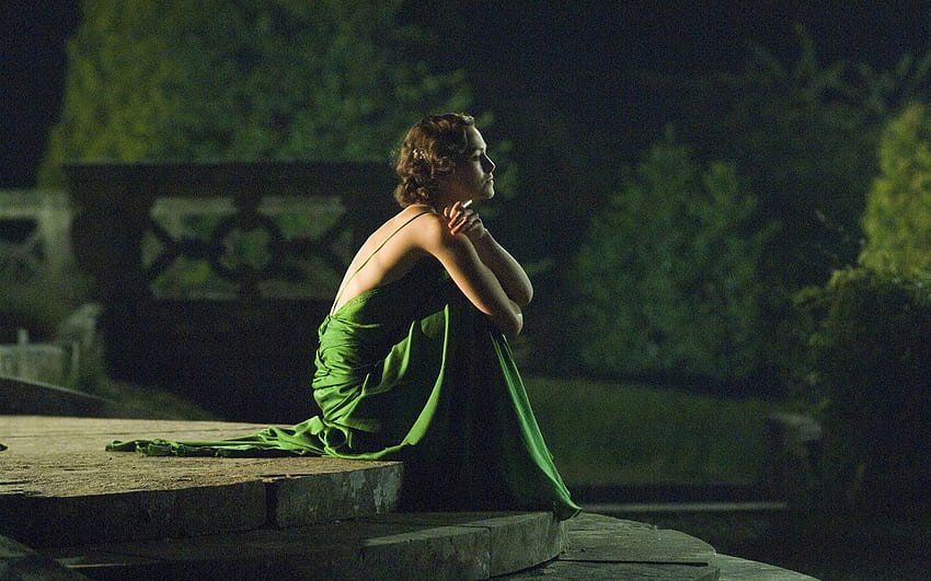 Suflet Trist, Nacht, traurig, Seele, grün, Kleid, Frau HD-Hintergrundbild