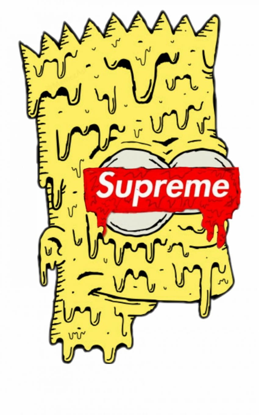 Bart Drawing Supreme Supreme 668464 PNG PNGio [] for your , Mobile & Tablet. Explore Bart . Bart , Bart Simpson , XXXTentacion Bart, Yellow Supreme HD phone wallpaper