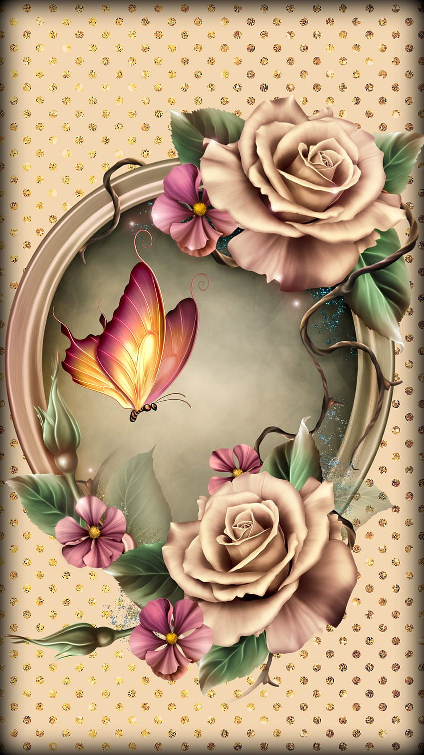 Angel Guzman on ОБОИ НА ТЕЛЕФОН. Butterfly background, Flowery , Flower HD phone wallpaper