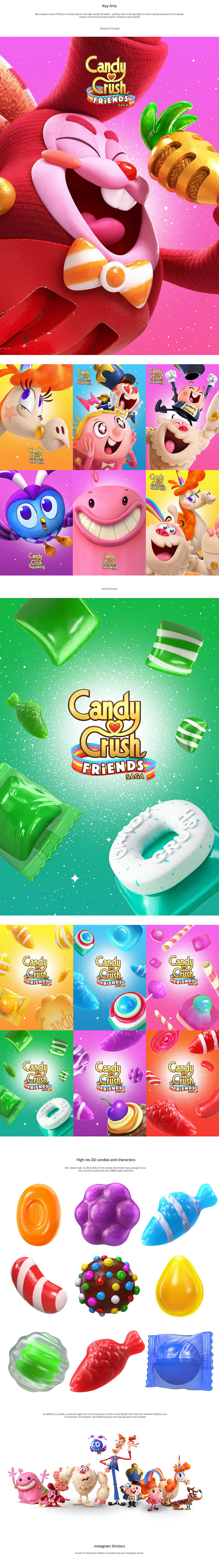 Candy Crush Friends Saga วอลล์เปเปอร์โทรศัพท์ HD