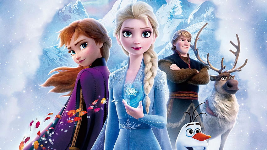 Frozen 2, Queen Elsa, Anna, Olaf, Kristoff, Walt Disney Animation Studios, Film,. untuk iPhone, Android, Ponsel dan Wallpaper HD