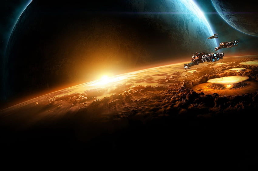 Starcraft Planet Sun Earth Space [] for your , Mobile & Tablet. Explore Sun . Sun , Sun , Sun, Orange Space HD wallpaper