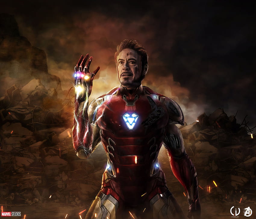 Iron Man Avengers Endgame'deki Son Sahne , Filmler, Marvel Iron Man HD duvar kağıdı