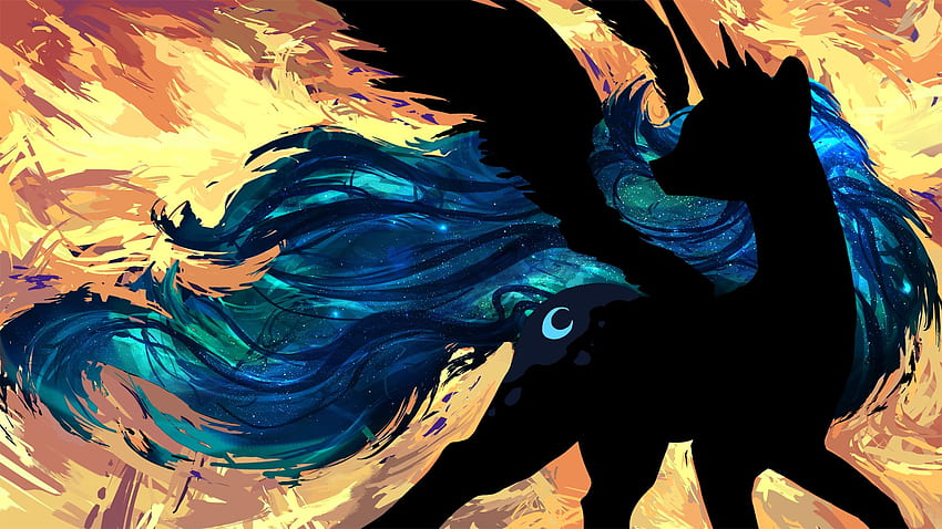 My Little Pony Abstract Princess Luna, MLP Cute Cell HD wallpaper