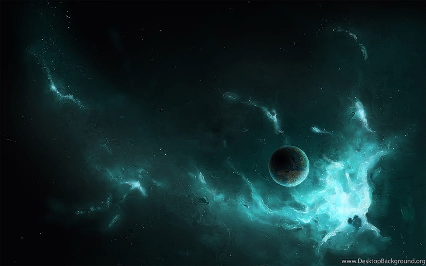 Einsamer Planet im Raumhintergrund, einsamer Raum HD-Hintergrundbild