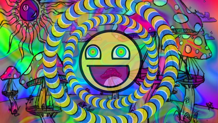Trippy Marijuana Background, Trippy Weed HD wallpaper