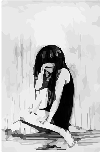 Sad Anime Girl Crying -Depressed Anime Girl Drawing, Depressing Anime HD  phone wallpaper | Pxfuel