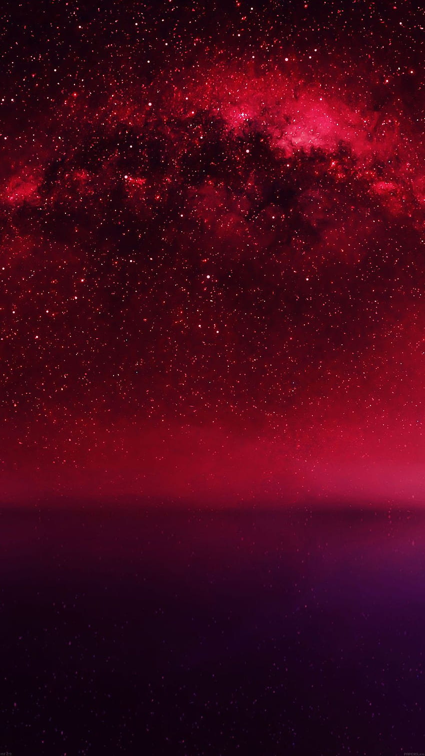 Cosmos Red Night Live Lake Space Starry iPhone 6 . 赤 HD電話の壁紙