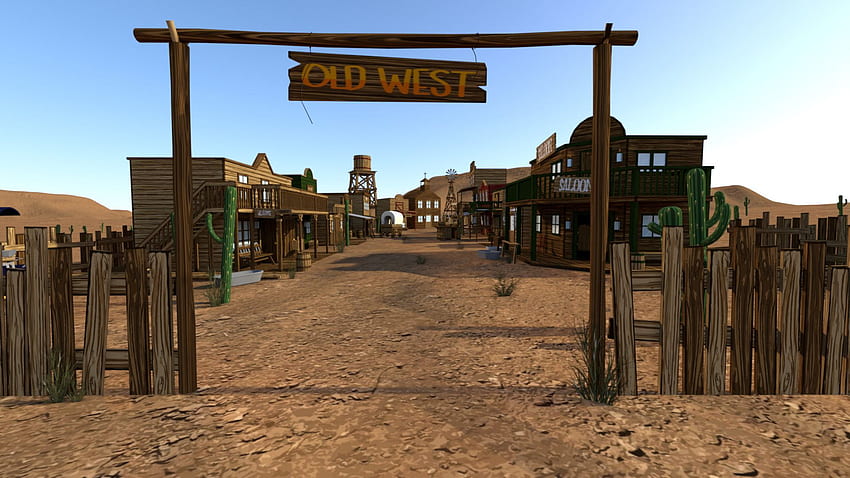 Far West, Old West Town Fond d'écran HD