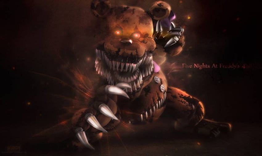 RΛIKO 𓄂𓆃 on X: Quarto dia desenhando os personagens de Fnaf no meu  estilo :) Hoje foi o dia do Nightmare Fredbear! O animatronic mais difícil  de desenhar até agora, porém o