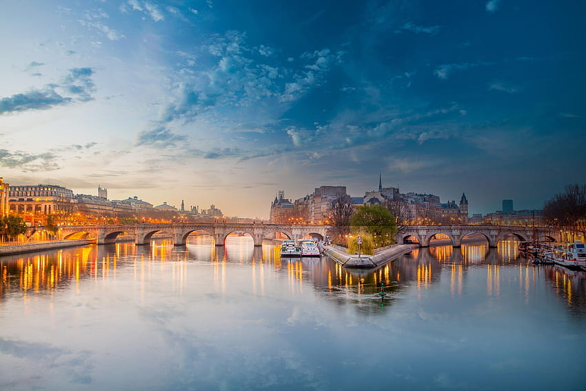 París, Ciudades, Francia, Puente, River Hay, River Of The Hay fondo de pantalla