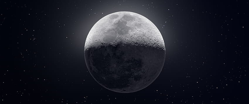 Lune composée de 50 000 par U Ajamesmccarthy [] : Écran large, 3440 X 1440 Fond d'écran HD