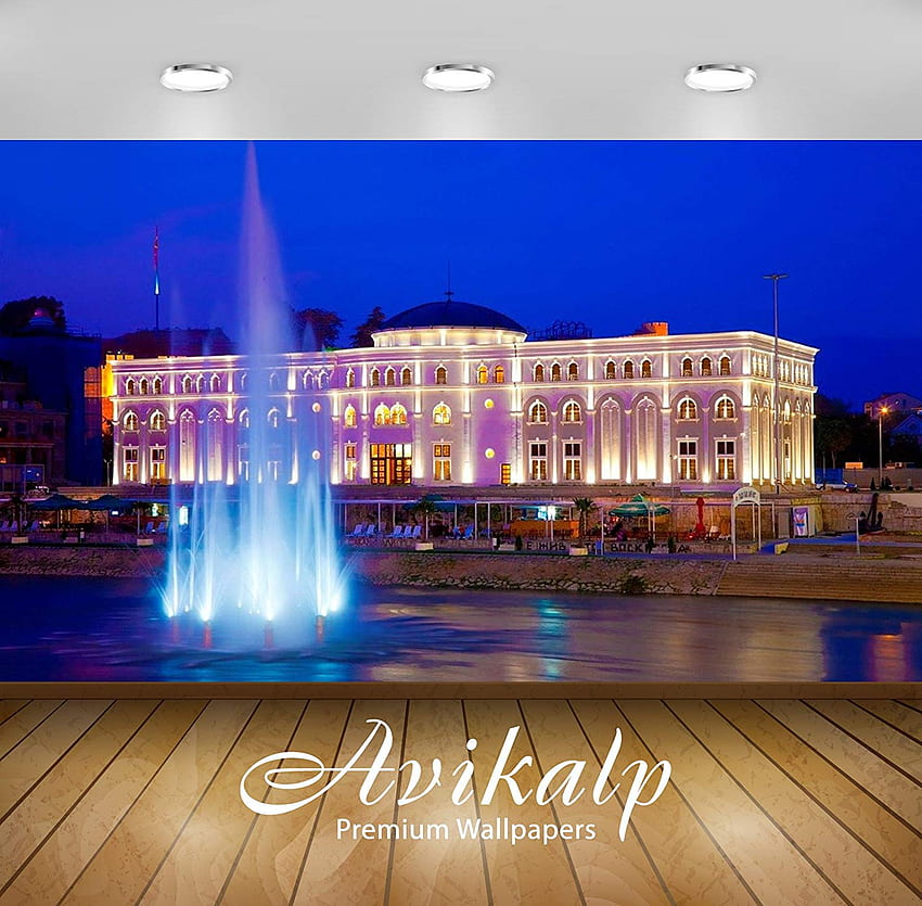 Buy Avikalp Exclusive Awi2952 River Vardar and The Museum of, Skopje HD wallpaper