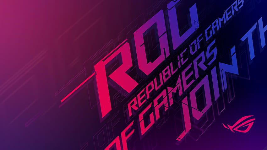 . ROG - Republic of Gamers Global, Purple Asus HD wallpaper