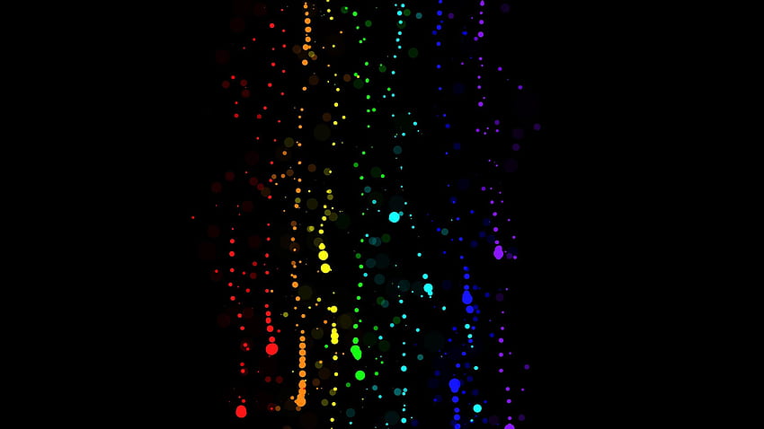brilho, bokeh, arco-íris, colorido, Dark Rainbow papel de parede HD