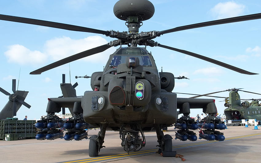 Boeing Ah 64 Apache, Attack Helicopter HD wallpaper