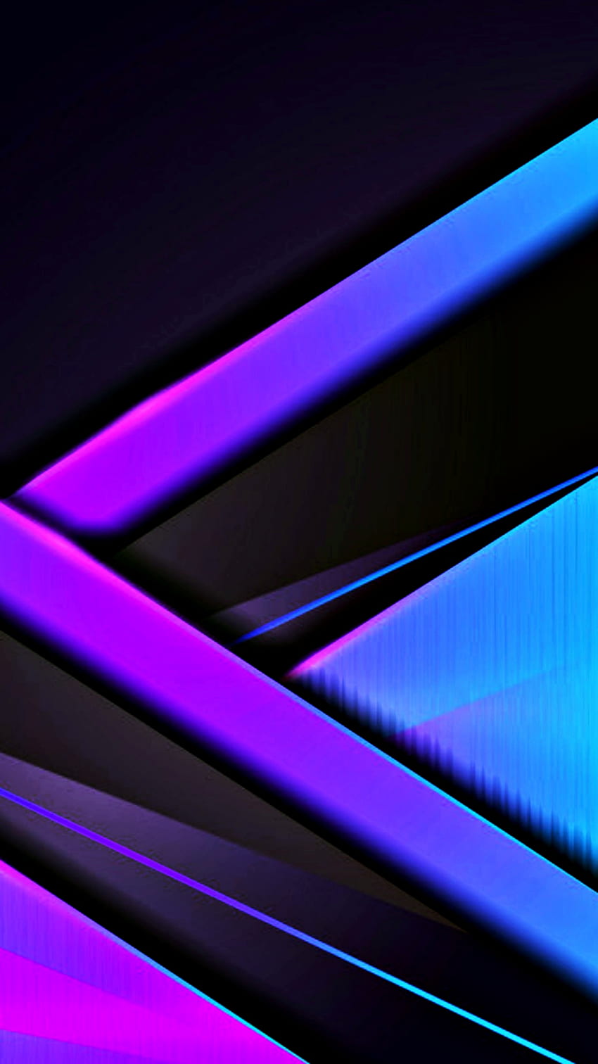 lila, amoled, blau, material, neon, schwarz, oled, muster, , linien, iphone HD-Handy-Hintergrundbild
