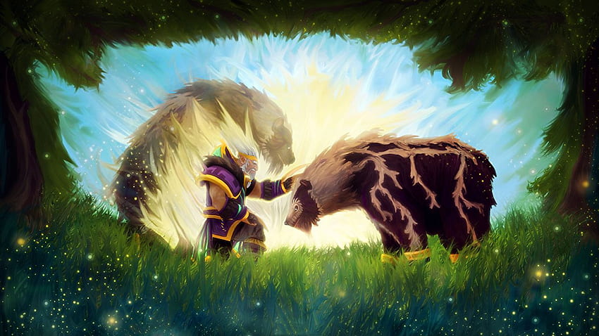 DOTA 2 Lone Druid sorcery Bears Warriors HD wallpaper