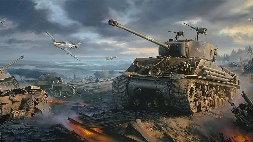 Carro armato Tiger, carro armato tedesco della seconda guerra mondiale Sfondo HD