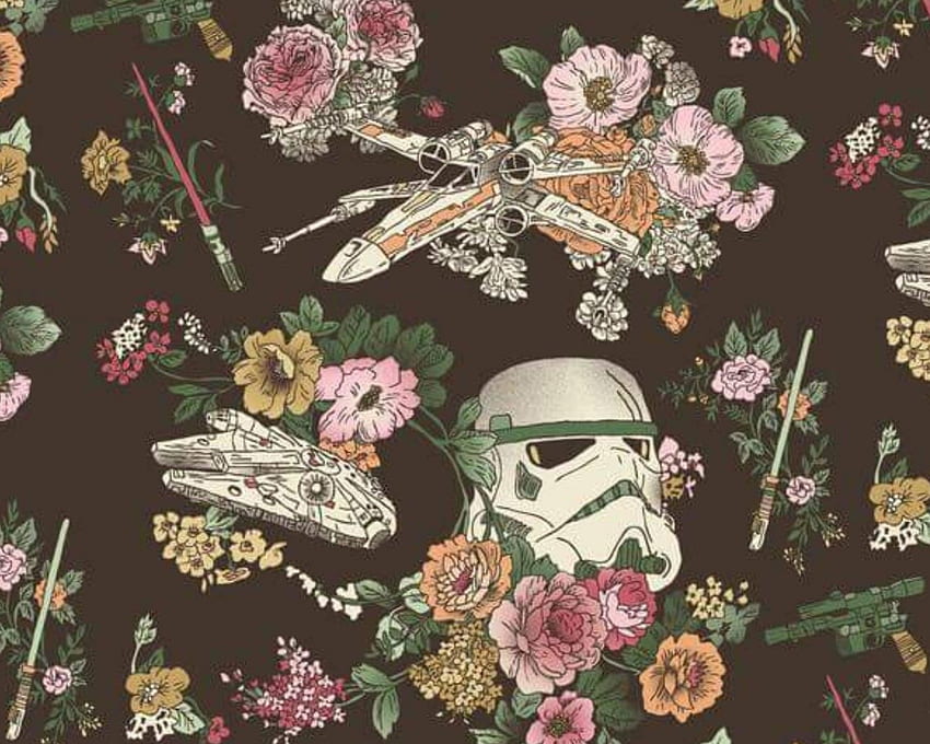 Floral Satr Wars Background StarWars Things in 2019 Star wars [] for your , Mobile & Tablet. Explore Star Wars Pattern Background. Star Wars Pattern Background, Star HD wallpaper