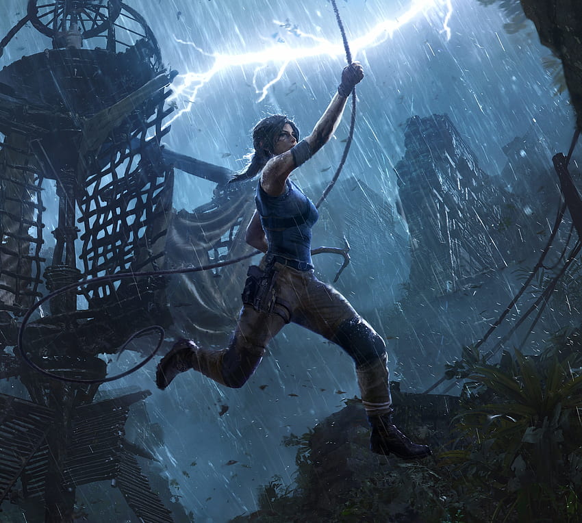 Lara croft, Shadow of the Tomb Raider, videogame, 2018 papel de parede HD