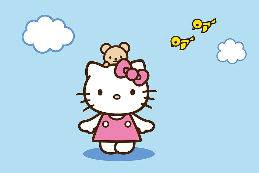 Hello Kitty und Sanrio druckbare Postkarten 6″ x 4, Pinki Lili HD-Hintergrundbild