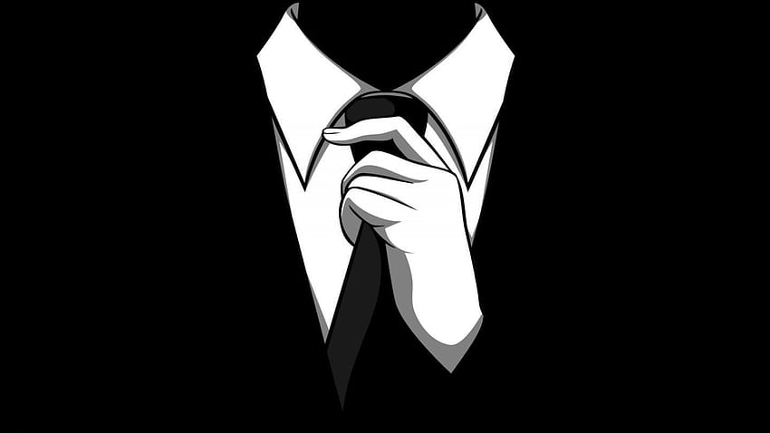 abstract anonymous dark gloves scary noir tie men barney stinson HD wallpaper