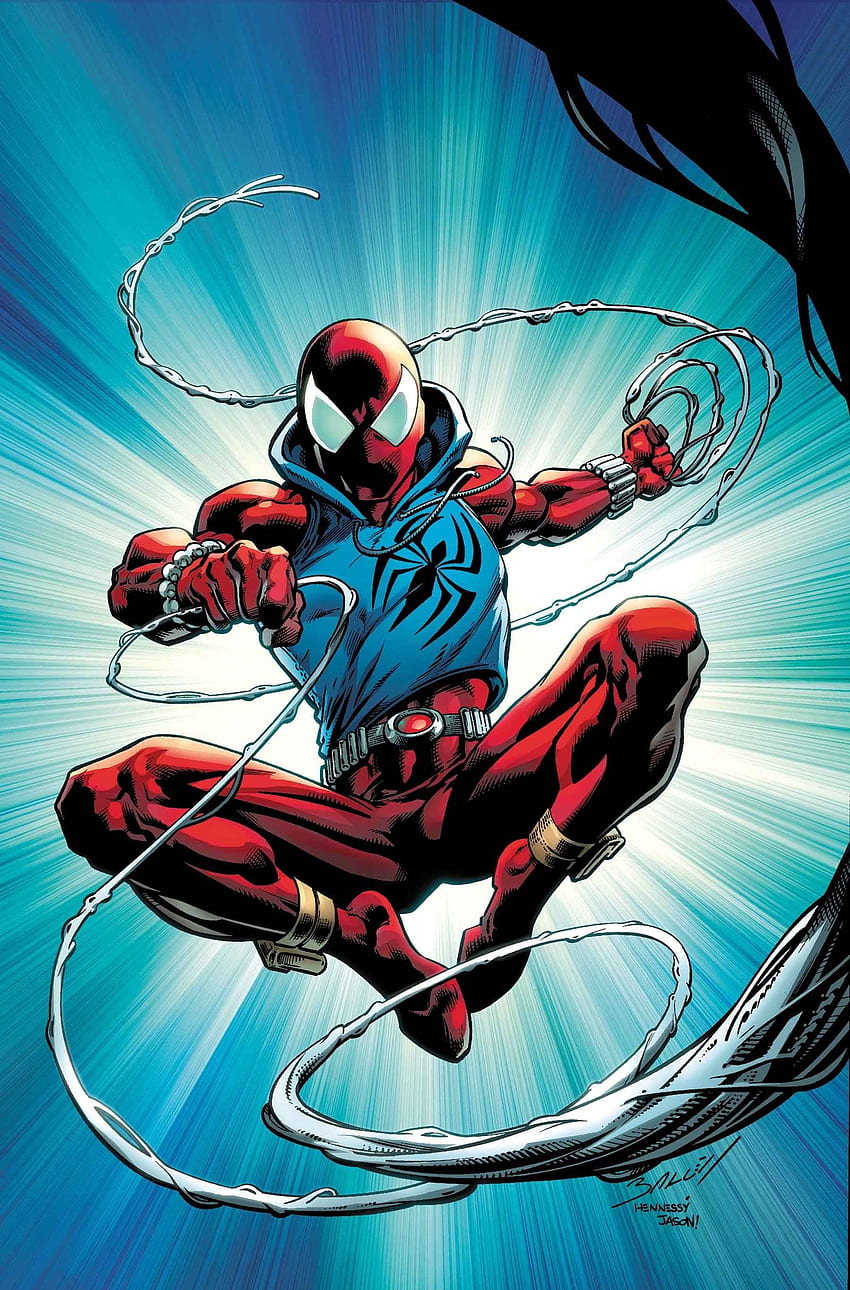 Brian Michael Bendis와 Mark Bagley 아티스트 For Ultimate - Ben Reilly Scarlet Spider, Scarlet Spider-Man HD 전화 배경 화면