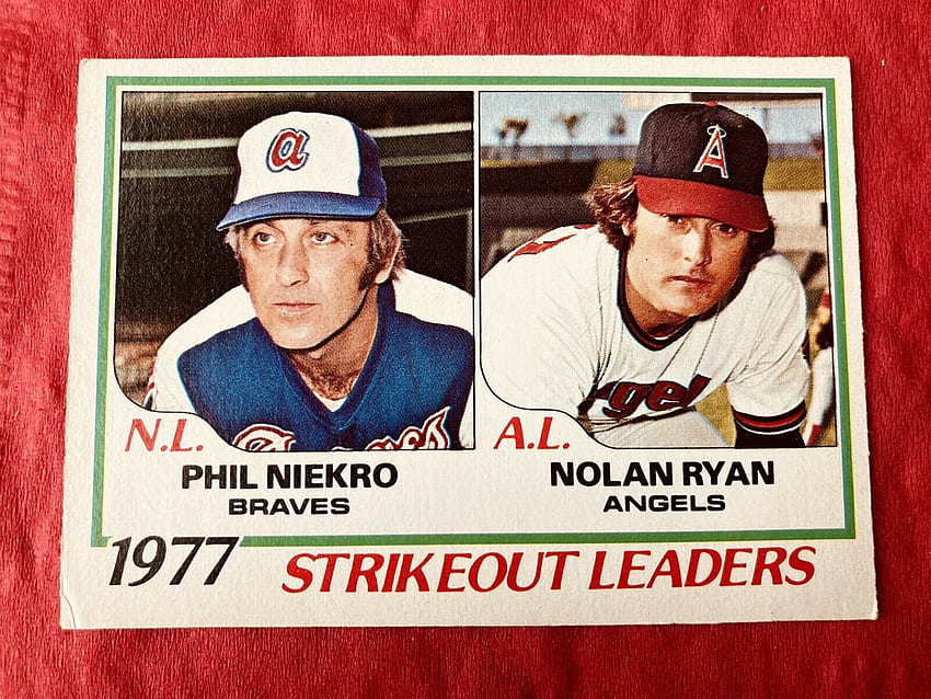 Topps Phil Niekro/ Nolan Ryan Baseball Card online HD wallpaper