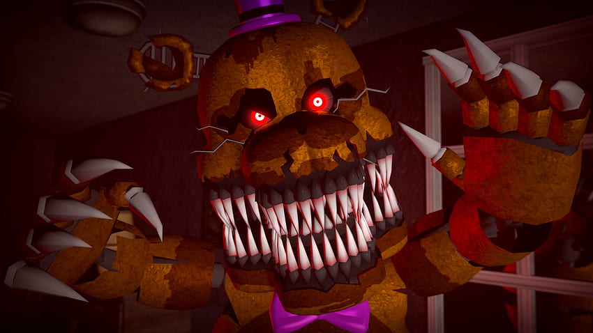 fnaf 4 nightmare freddybear wallpaper