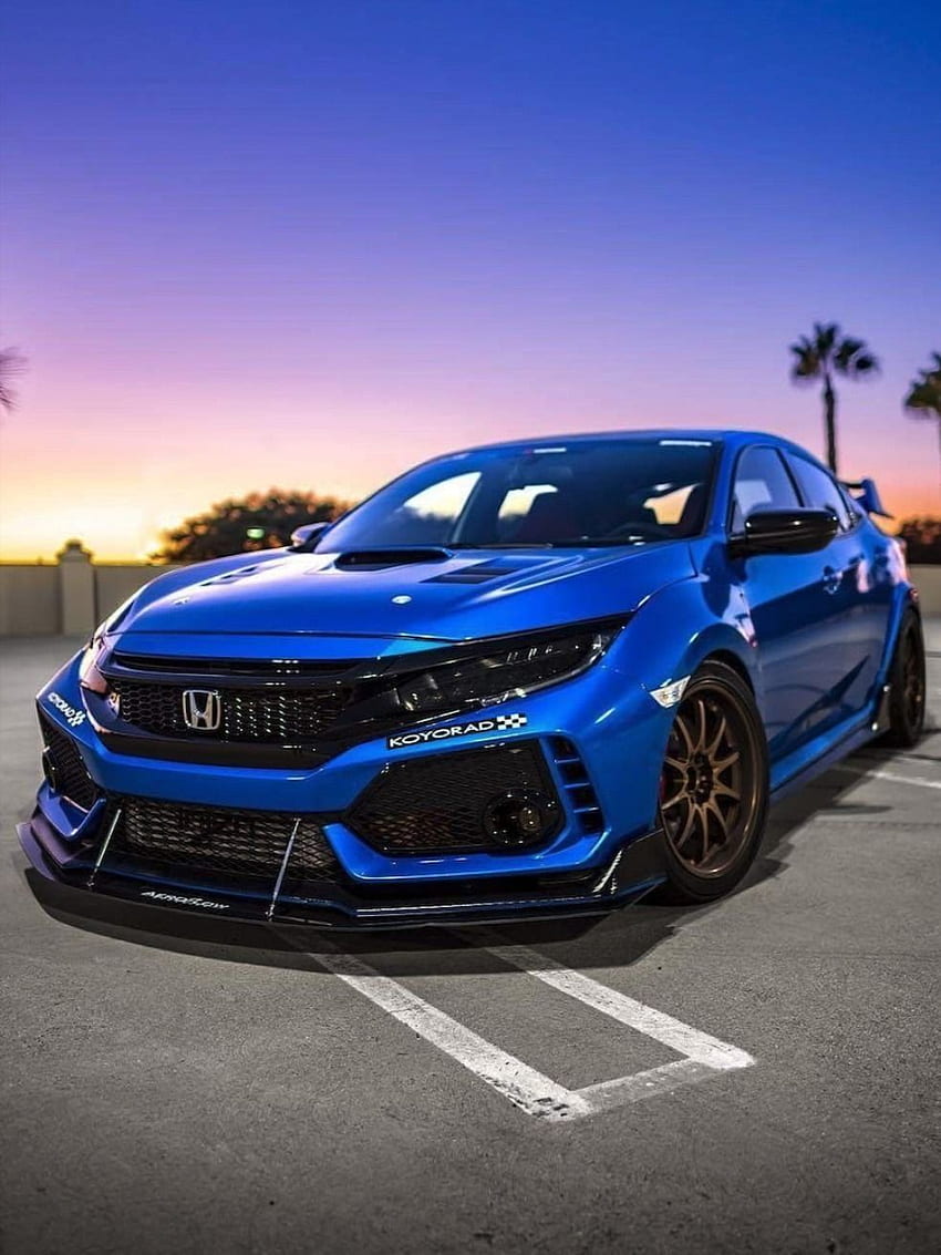 Honda civic blue HD wallpapers | Pxfuel