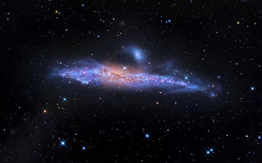 Der kosmische Wal und seine galaktischen Nachbarn, der Galaxy Whale HD-Hintergrundbild