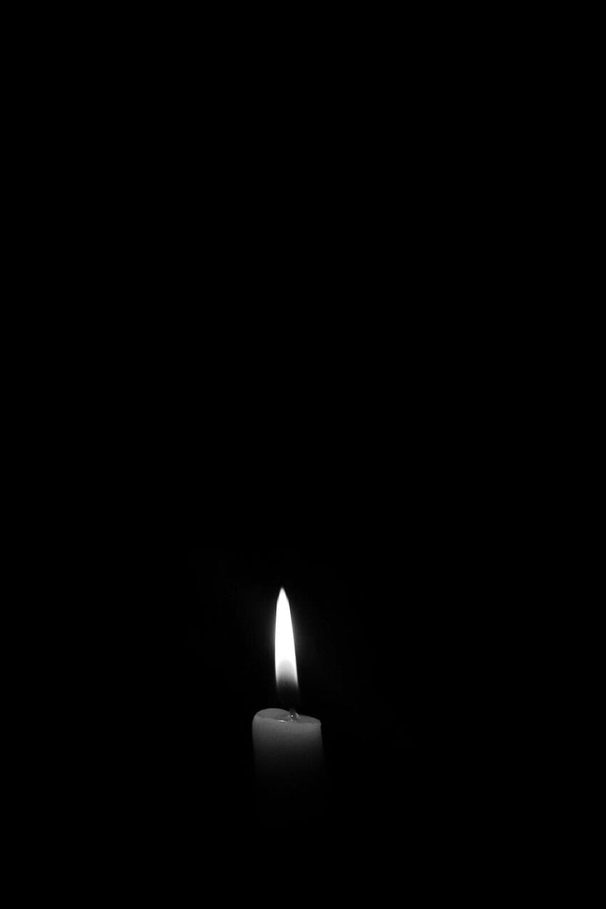 AMOLED Candles . Fotografi hitam putih, Fotografi abstrak, Pemandangan abstrak, Black Candle HD phone wallpaper