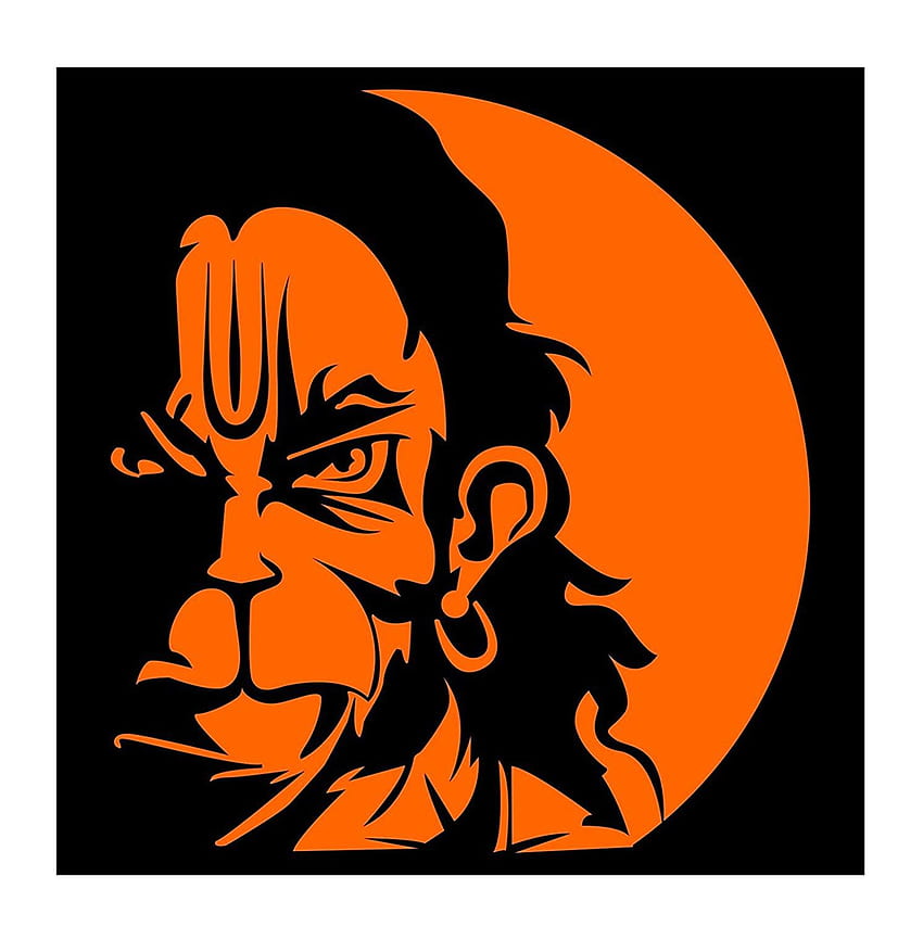 Auto Hub Orange Lord Hanuman Sticker pour vélo : voiture, Bajrang Dal Fond d'écran de téléphone HD