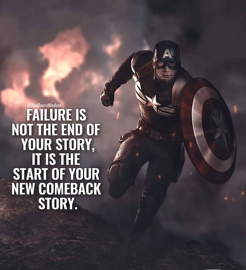 Motivación, Captain America Quotes HD phone wallpaper